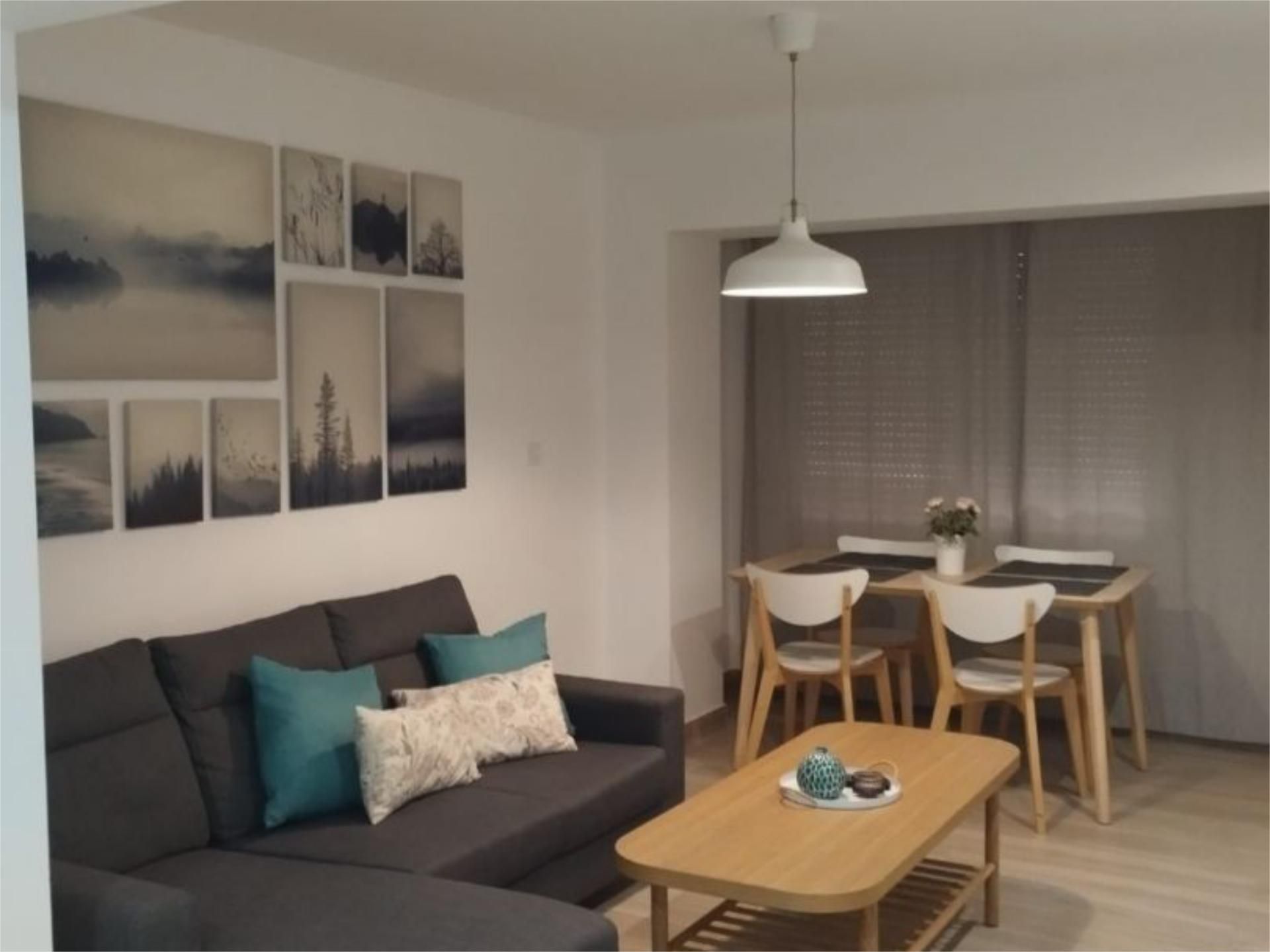 Living room of Flat to rent in Castellón de la Plana / Castelló de la Plana  with Air Conditioner, Terrace and Furnished