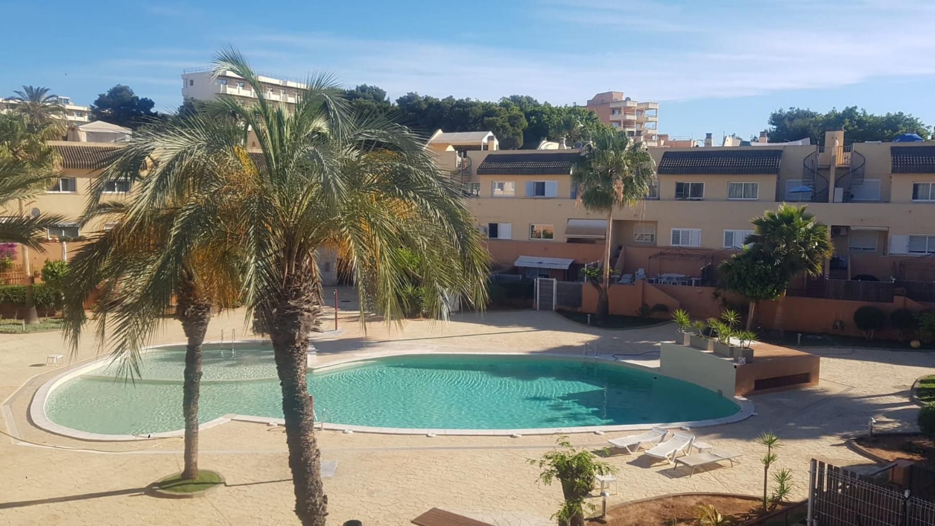 Swimming pool of Flat for sale in Sant Josep de sa Talaia  with Air Conditioner, Heating and Parquet flooring