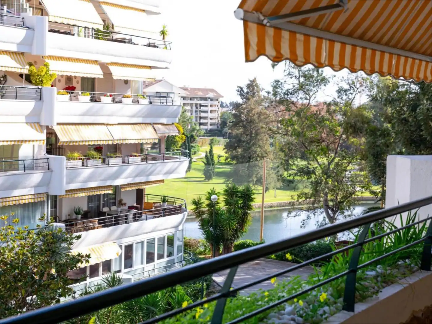 Garden of Flat for rent in Marbella  with Air Conditioner, Heating and Private garden