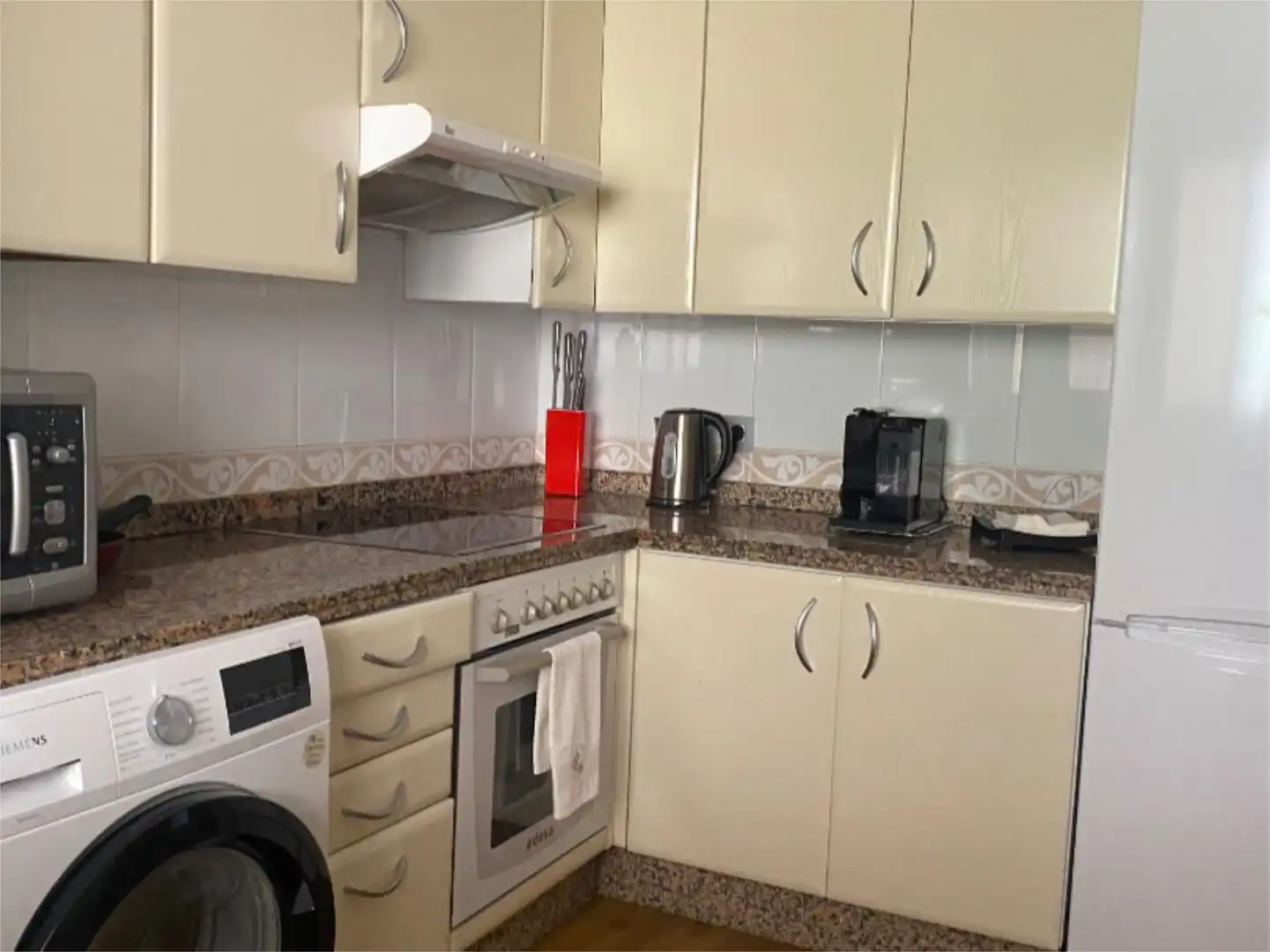 Kitchen of Flat for rent in Marbella  with Air Conditioner, Heating and Private garden