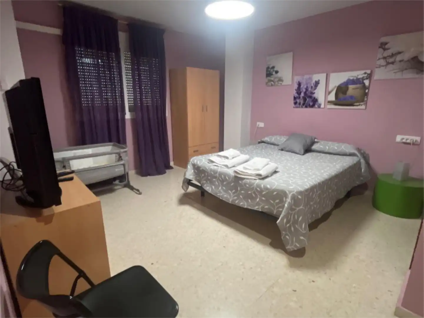 Schlafzimmer von Wohnung zur Miete in Cáceres mit Klimaanlage, Möbliert und Gemeinschaftsparkplatz