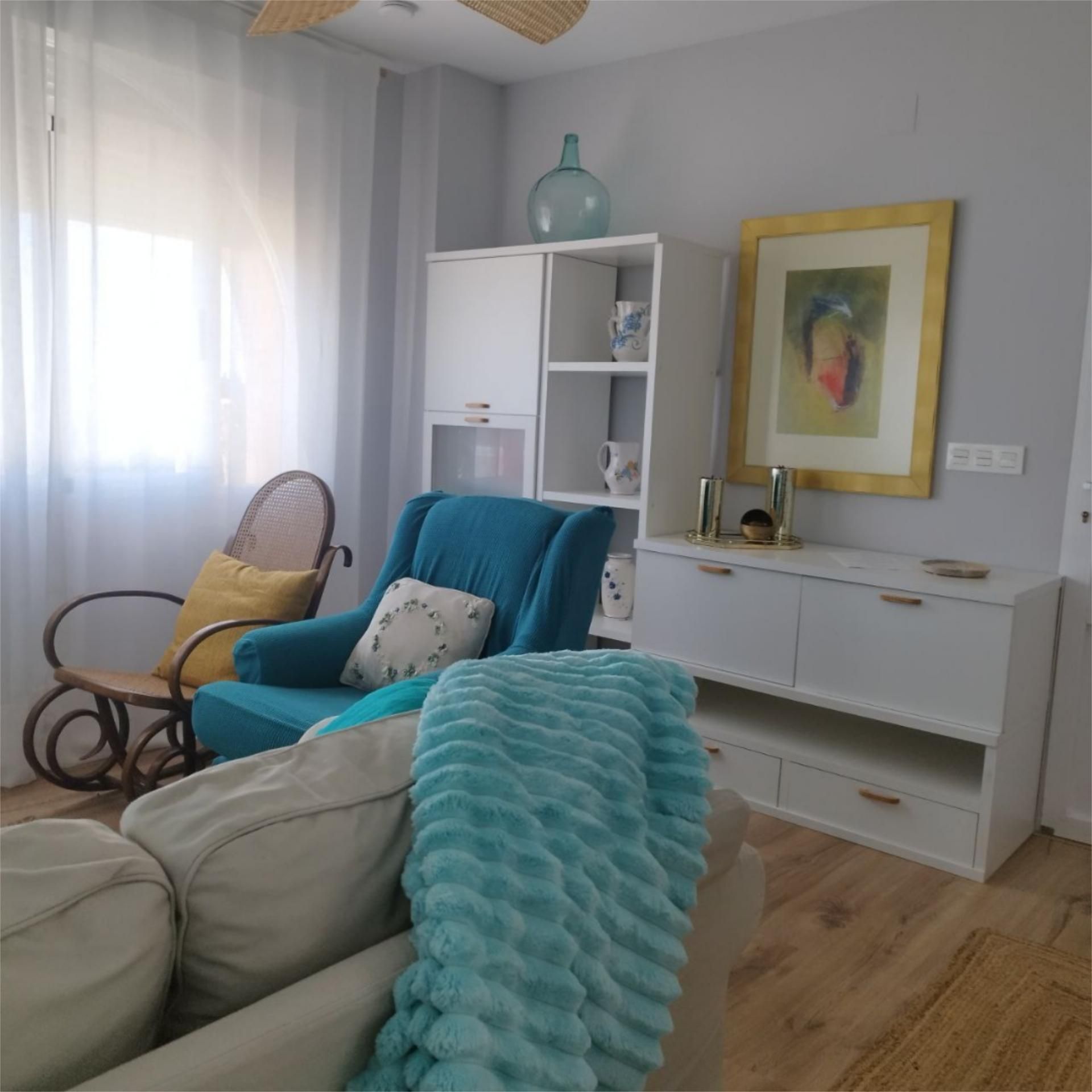 Dormitori de Apartament de lloguer en Pilar de la Horadada amb Aire condicionat, Terrassa i Piscina