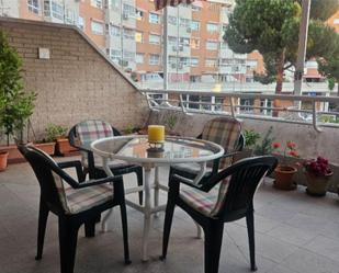 Terrace of Flat for sale in  Madrid Capital  with Heating, Private garden and Parquet flooring