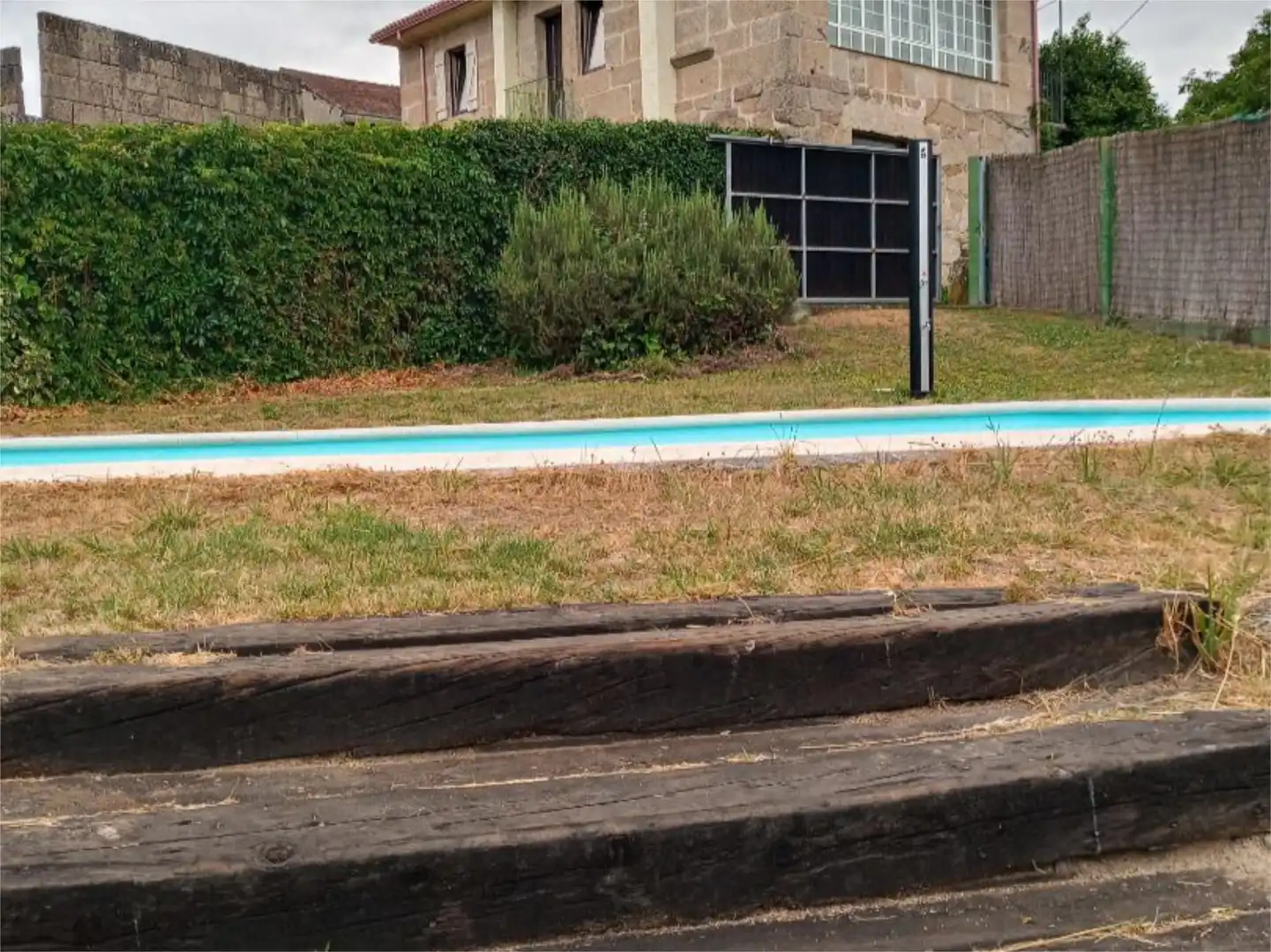 Swimming pool of Flat for sale in Amoeiro  with Heating, Private garden and Parquet flooring