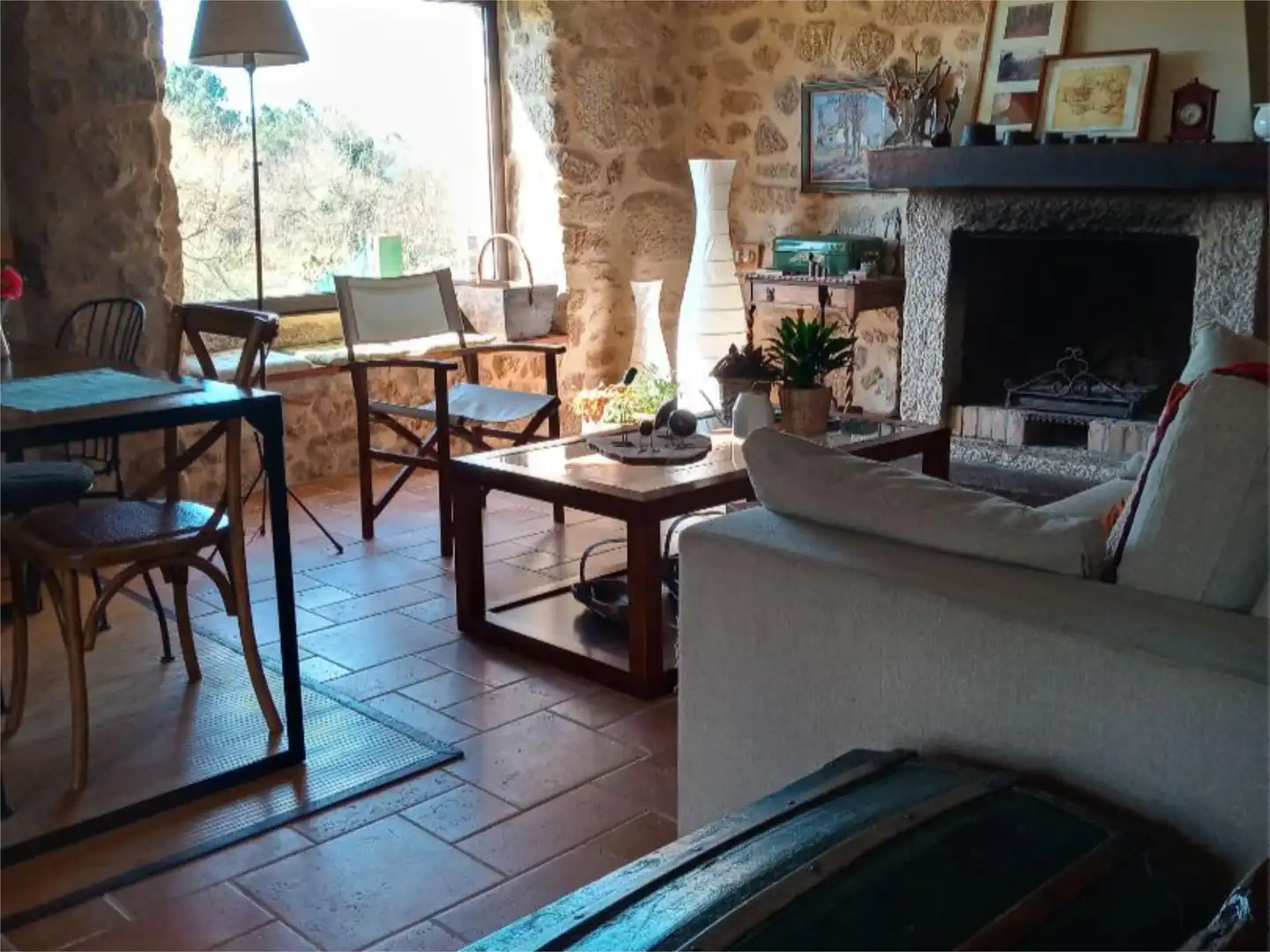 Living room of Flat for sale in Amoeiro  with Heating, Private garden and Parquet flooring