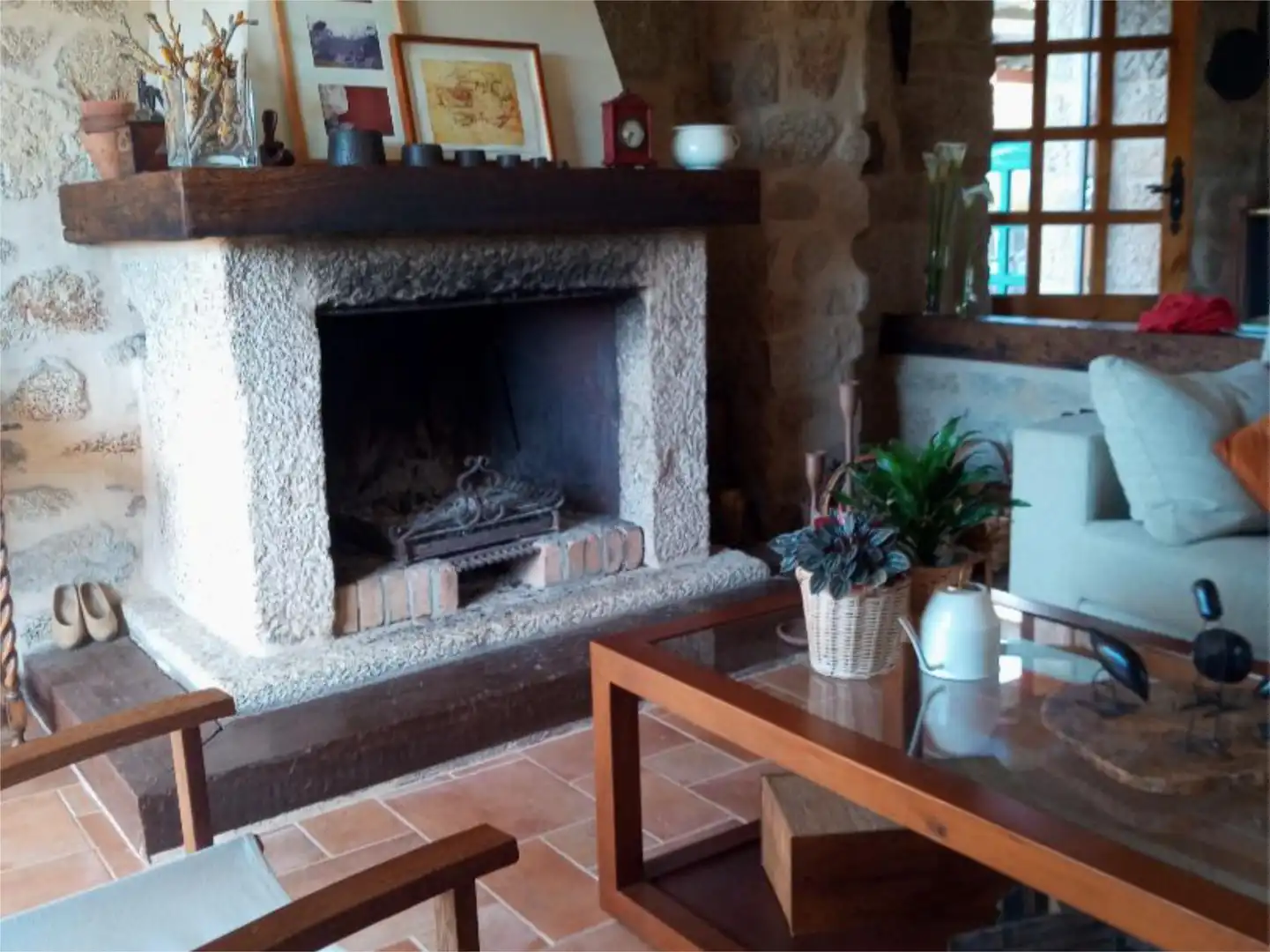 Living room of Flat for sale in Amoeiro  with Heating, Private garden and Parquet flooring