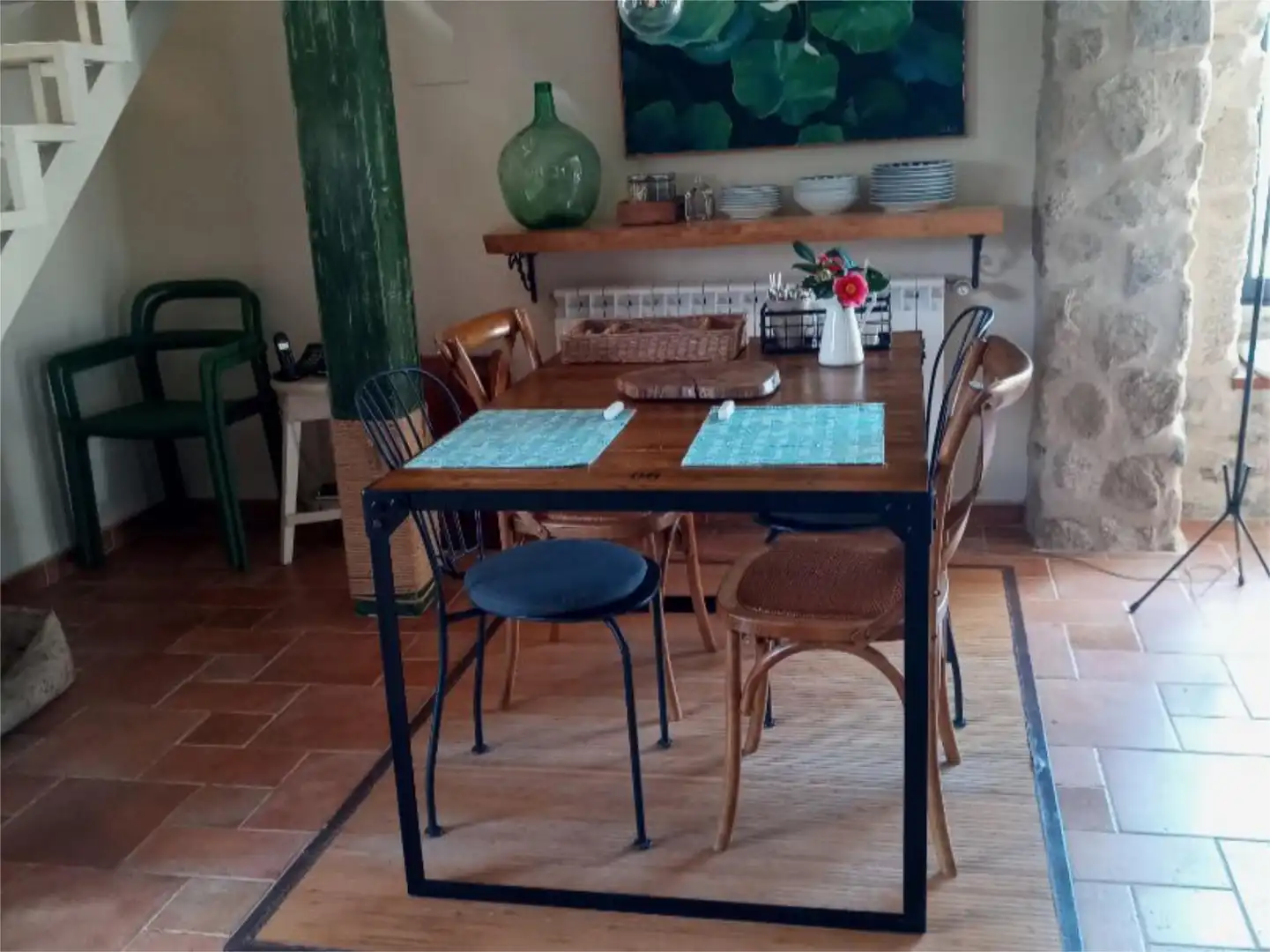 Dining room of Flat for sale in Amoeiro  with Heating, Private garden and Parquet flooring