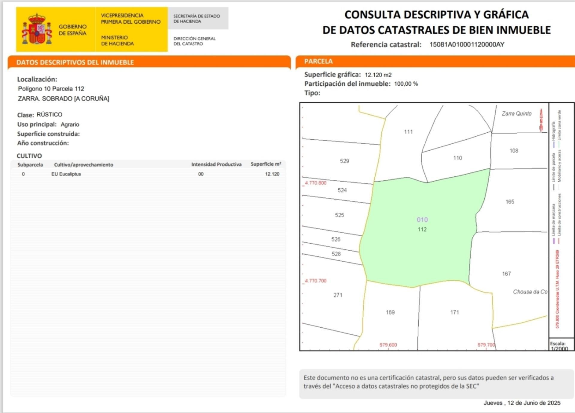 No Urbanitzable en venda en Sobrado (A Coruña)
