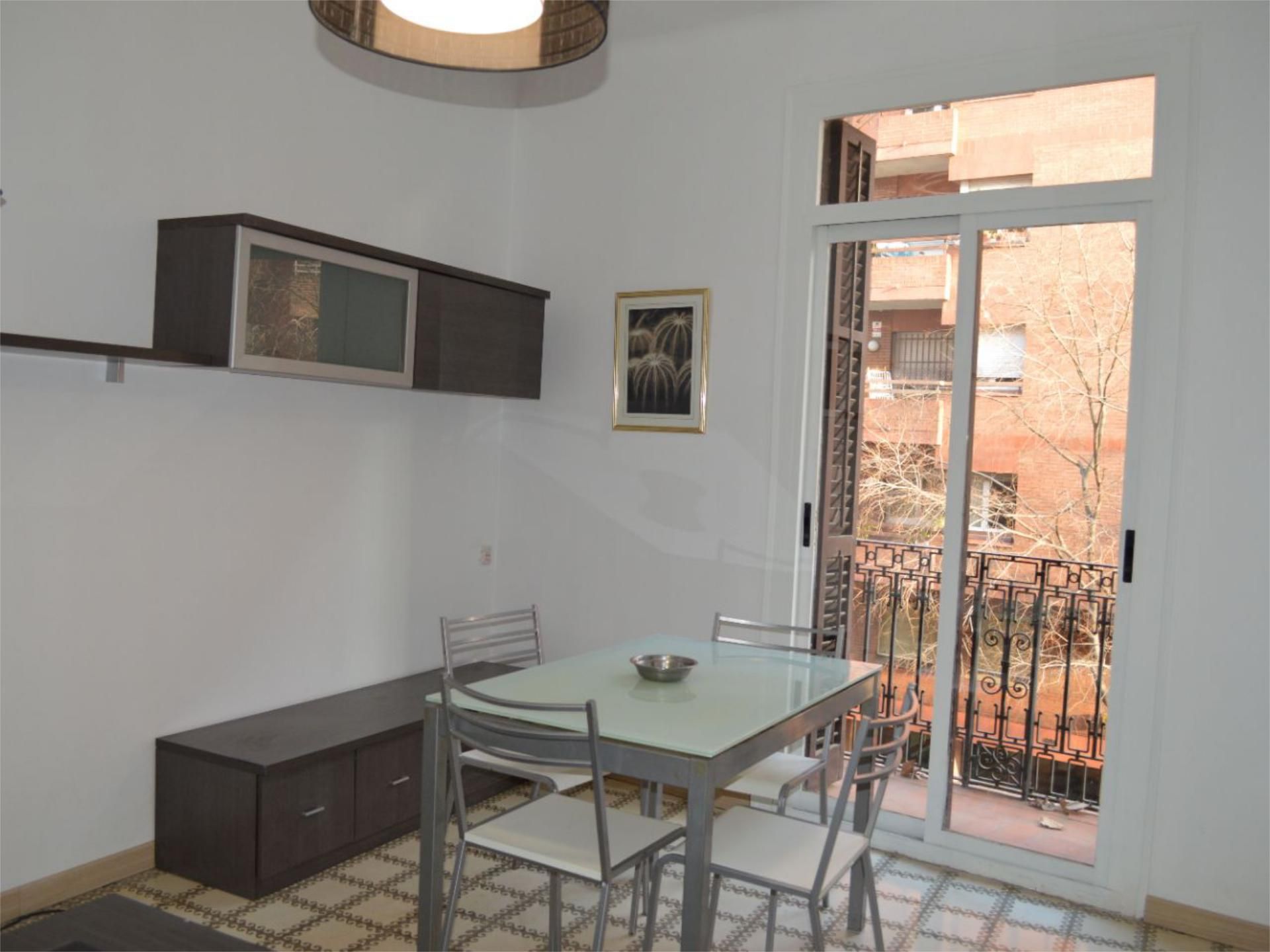 Dining room of Flat to rent in  Barcelona Capital  with Heating, Terrace and Furnished