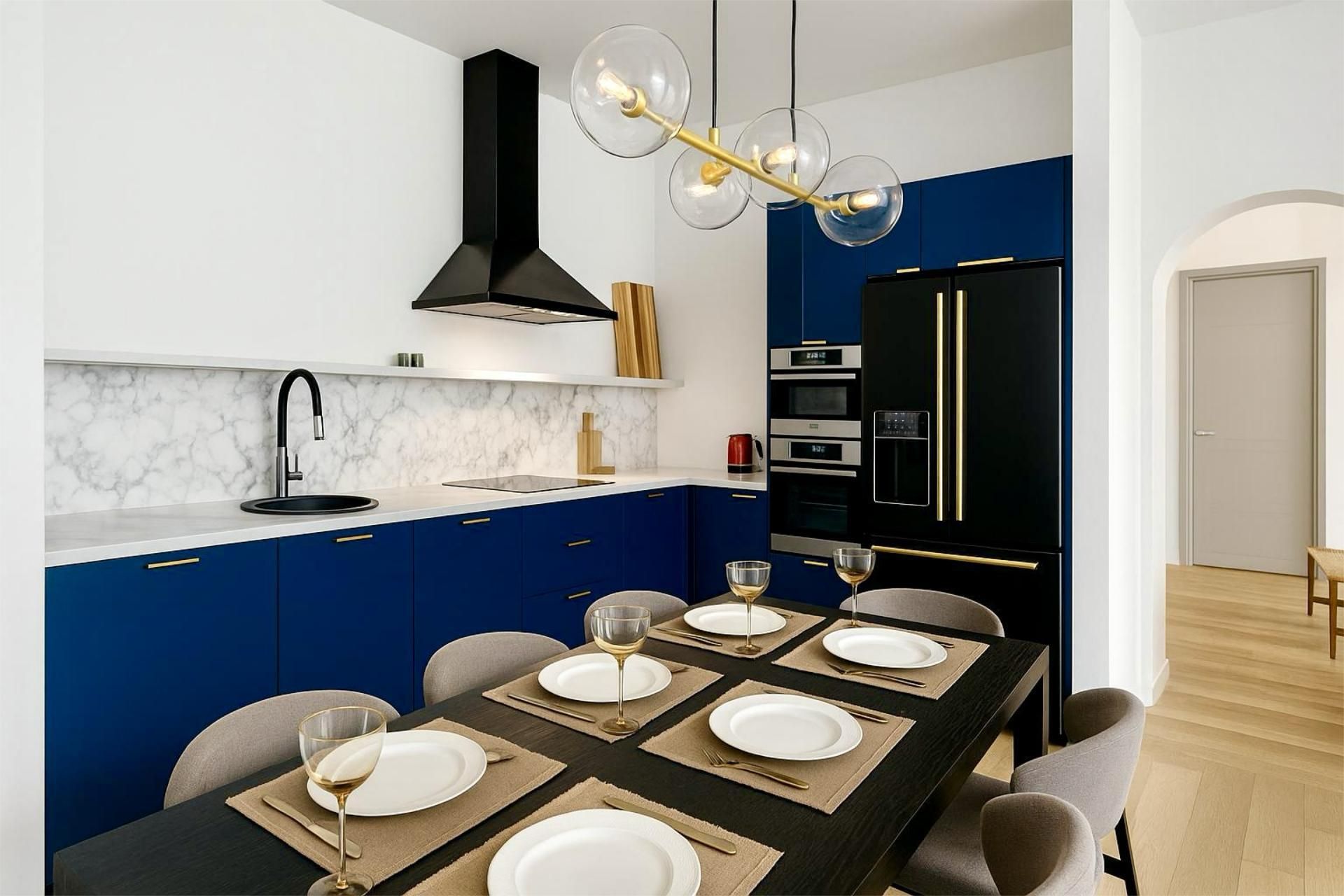 Kitchen of Flat for sale in  Madrid Capital  with Air Conditioner