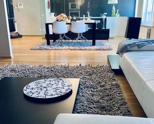 Sala d'estar de Àtic de lloguer en Lugo Capital amb Calefacció, Traster i Moblat