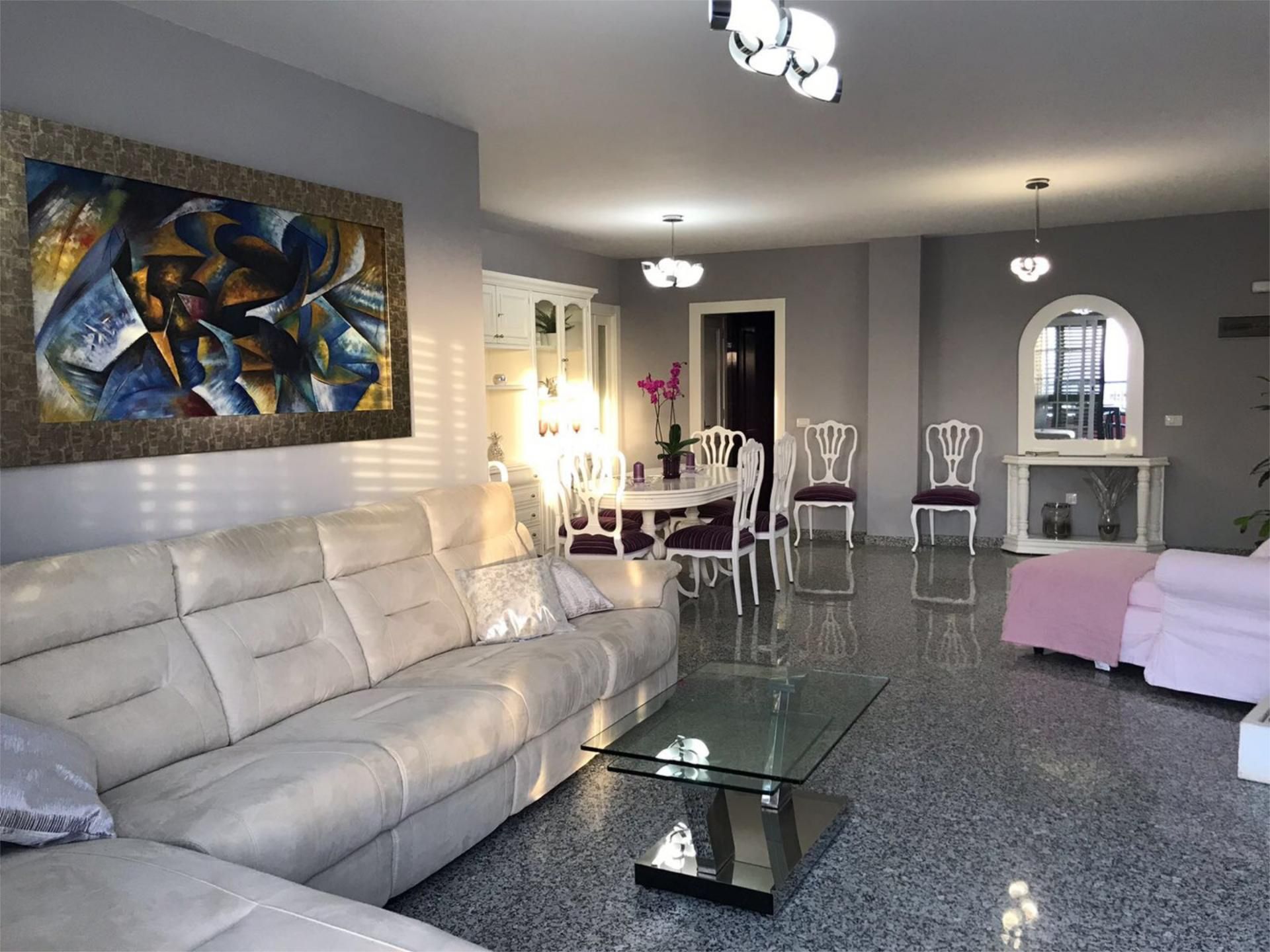 Living room of Flat to rent in Santiago del Teide  with Air Conditioner, Terrace and Furnished