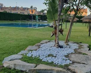 Swimming pool of Single-family semi-detached to rent in  Huelva Capital  with Air Conditioner, Heating and Furnished