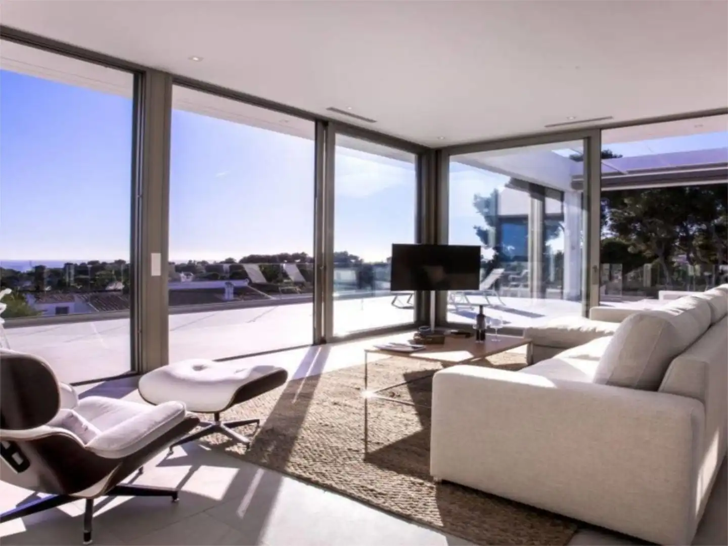 Casa o chalet de alquiler en Calle Manuel de Falla, 19, Portichol - Balcón al Mar Sala de estar de Casa o chalet de alquiler en Jávea / Xàbia con Aire acondicionado, Calefacción y Jardín privado