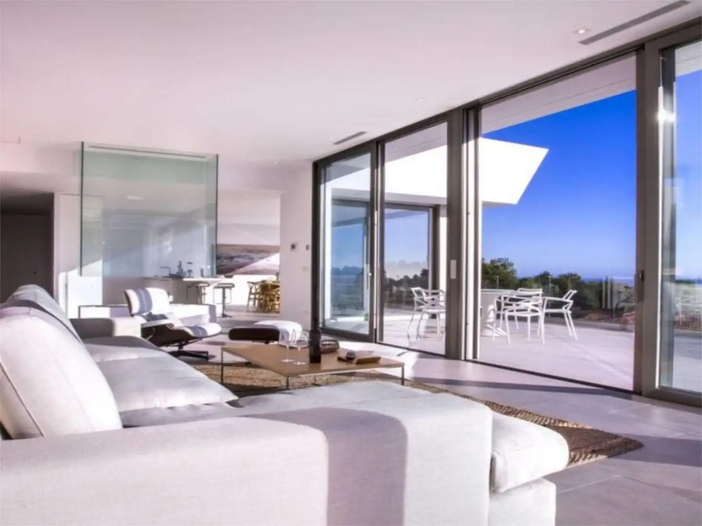 Casa o chalet de alquiler en Calle Manuel de Falla, 19, Portichol - Balcón al Mar Sala de estar de Casa o chalet de alquiler en Jávea / Xàbia con Aire acondicionado, Calefacción y Jardín privado