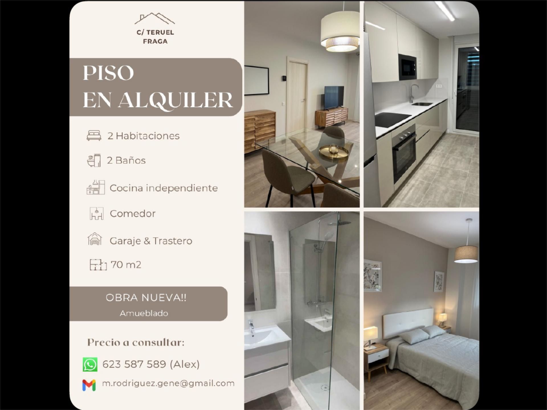 Bedroom of Flat to rent in Fraga  with Air Conditioner, Heating and Parquet flooring