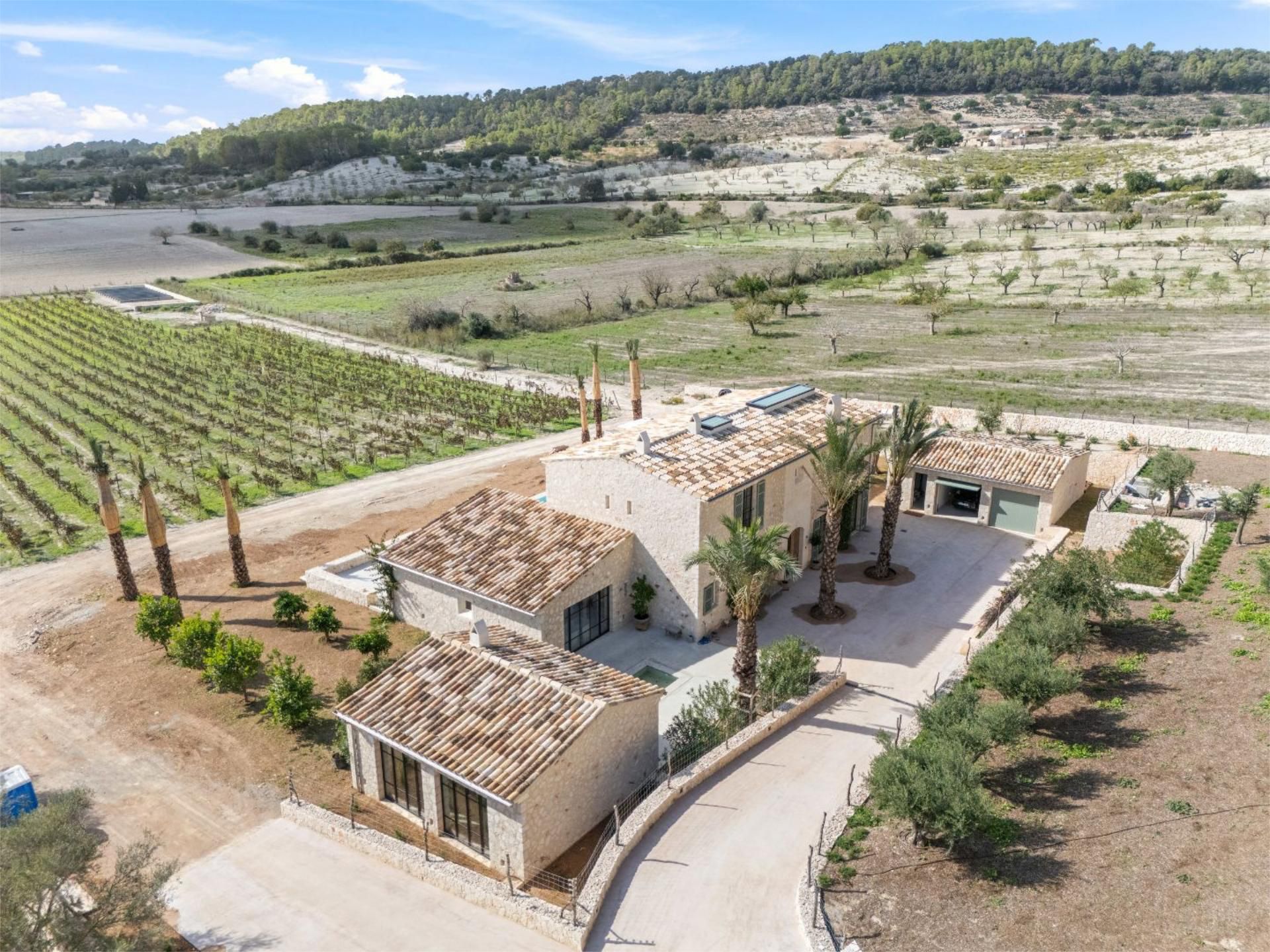 Vista exterior de Finca rústica en venda en Montuïri amb Aire condicionat, Calefacció i Jardí privat