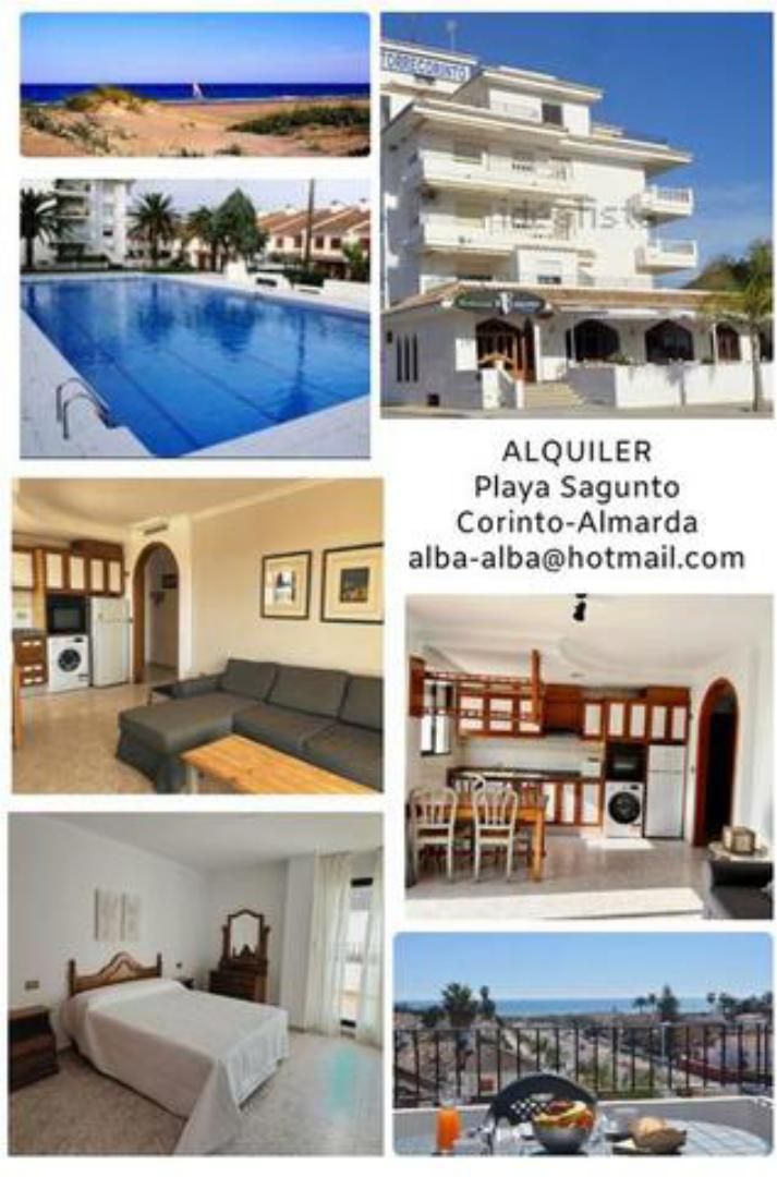 Vista exterior de Apartament de lloguer en Sagunto / Sagunt amb Terrassa i Piscina