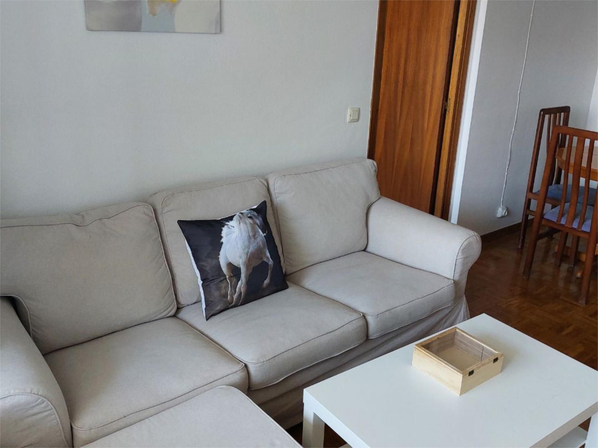 Sala d'estar de Apartament de lloguer en  Madrid Capital amb Aire condicionat, Calefacció i Parquet