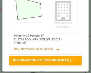 Exterior view of Land for sale in Manises