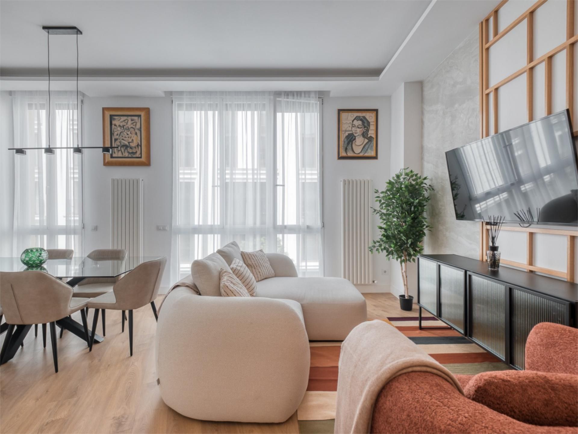 Living room of Flat for sale in  Madrid Capital  with Air Conditioner