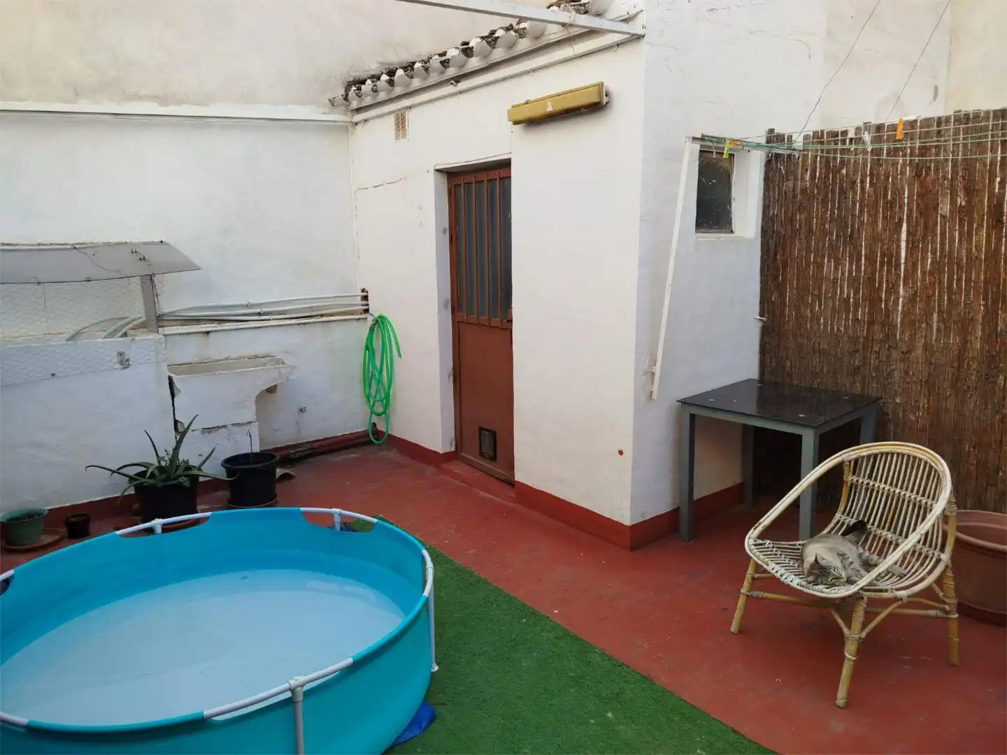 Garden of Flat for sale in Yecla  with Air Conditioner, Heating and Parquet flooring