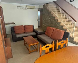 Living room of Single-family semi-detached to rent in Málaga Capital  with Terrace, Furnished and Balcony