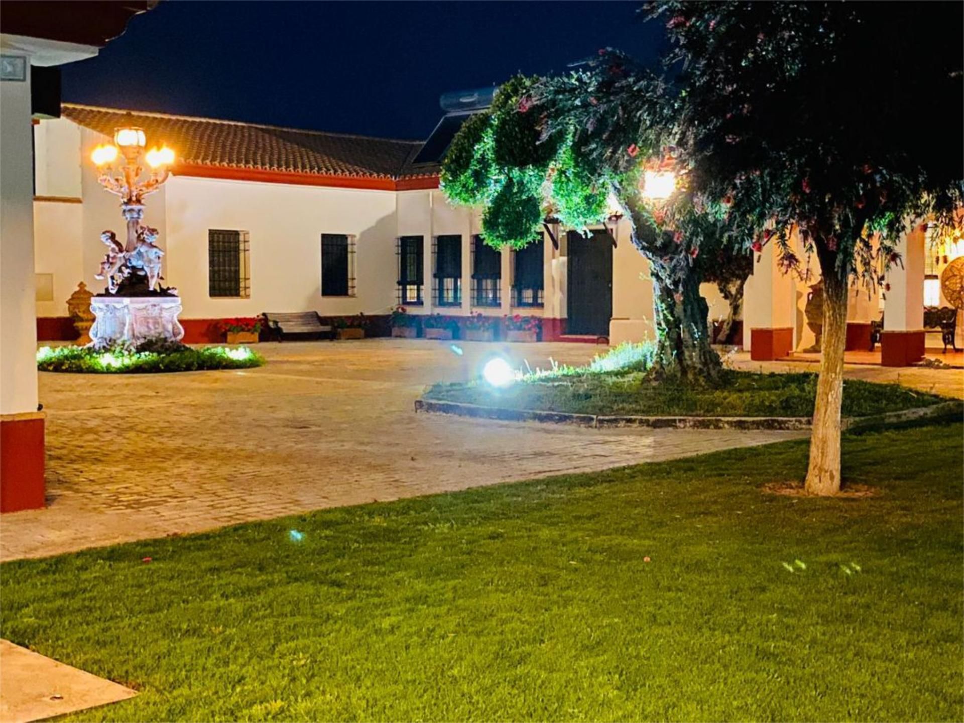 Vista exterior de Finca rústica en venda en La Rinconada amb Aire condicionat, Jardí privat i Terrassa