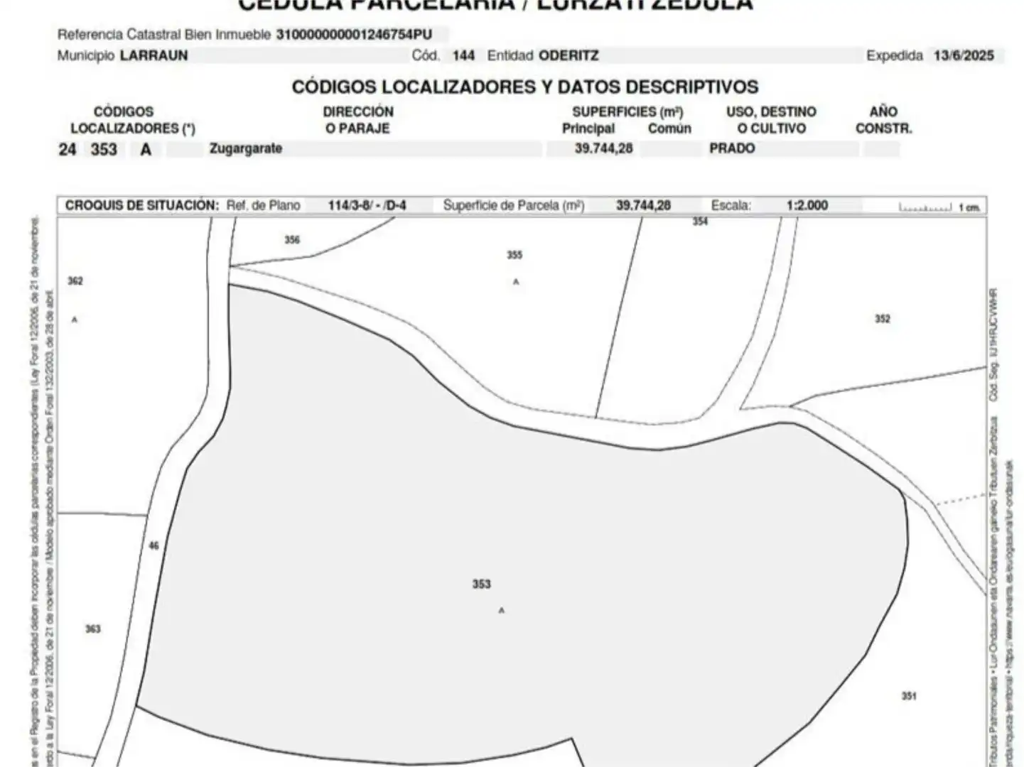 Nicht bebaubares Gelände zum Verkauf in Calle San Lorenzo, 20, Larraun Nicht bebaubares Gelände zum Verkauf in Larraun