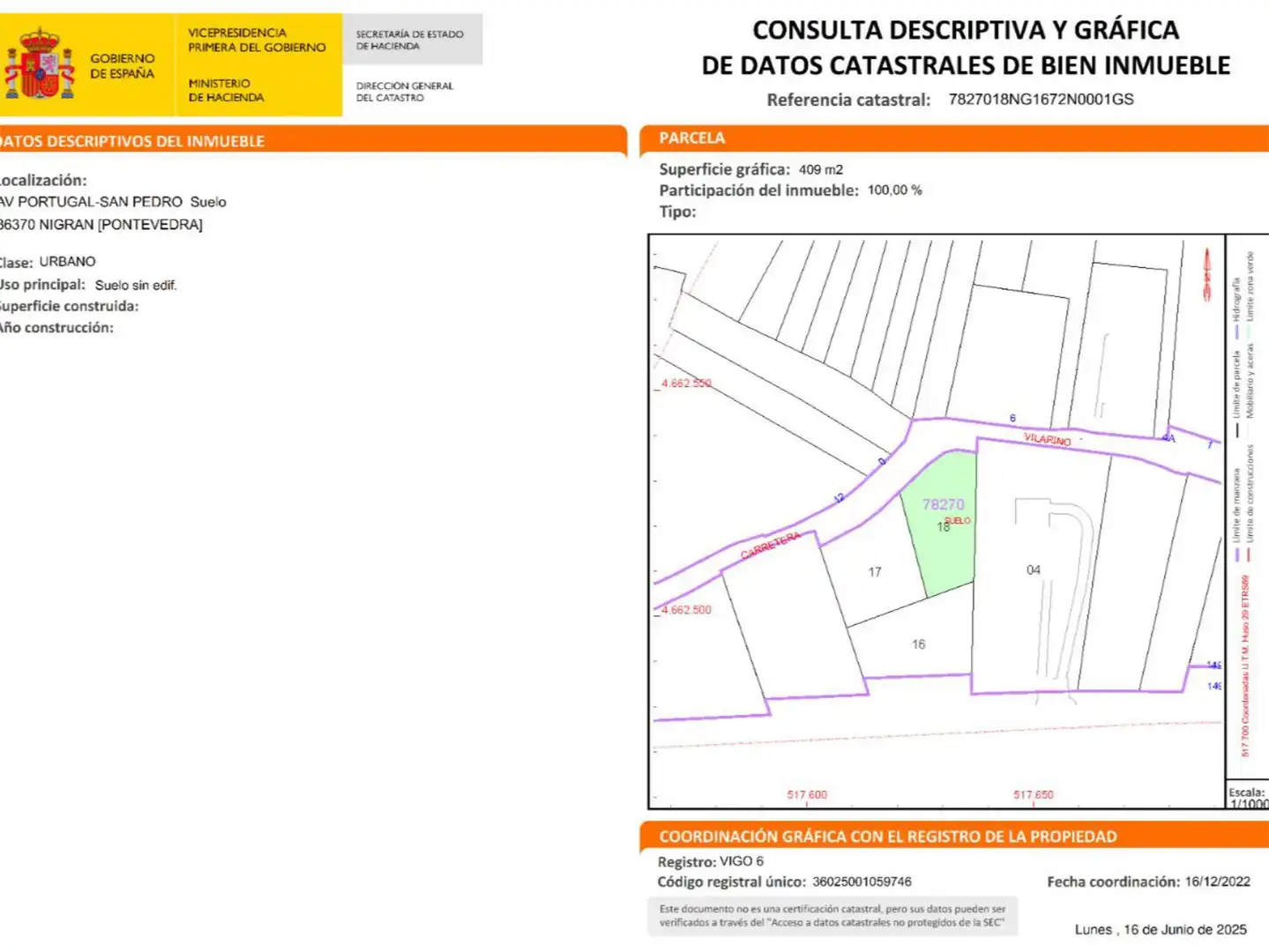 Residencial en venta en Rúa do Vilariño de Abaixo, 6, San Pedro da Ramallosa Residencial en venta en Nigrán