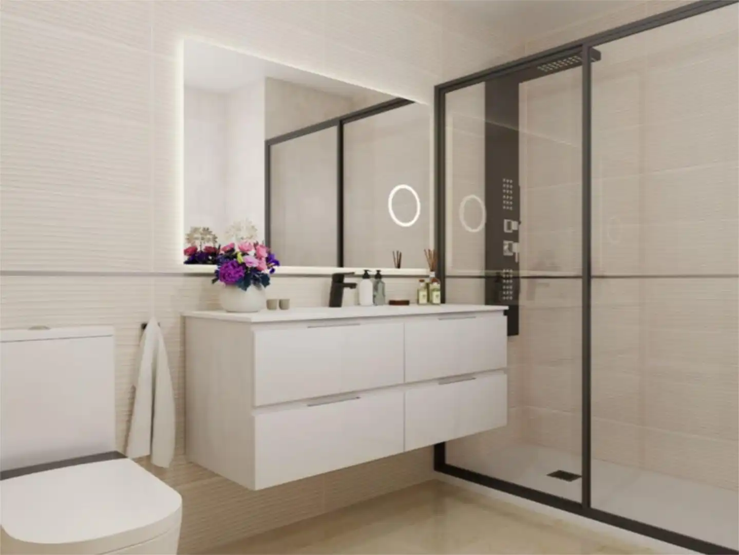 Piso en venta en Carrer la Costera, 13, Ensanche - Río Júcar Baño de Piso en venta en Castellón de la Plana / Castelló de la Plana con Aire acondicionado, Calefacción y Jardín privado
