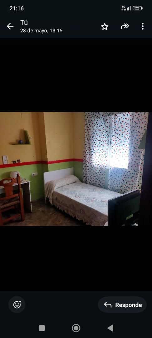 Bedroom of Single-family semi-detached to share in Tomares  with Furnished and Balcony