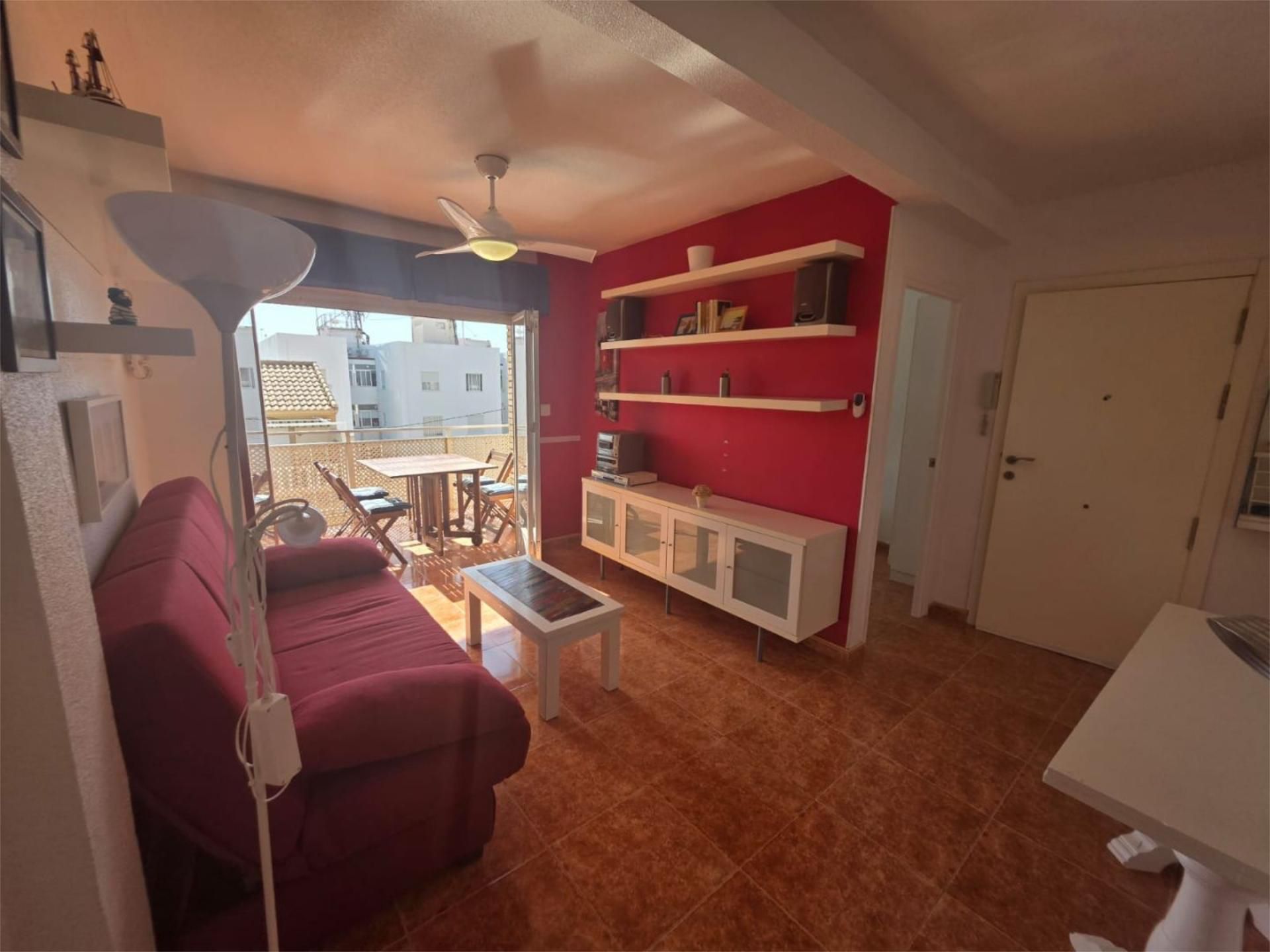 Sala d'estar de Pis en venda en Pilar de la Horadada amb Aire condicionat, Terrassa i Balcó