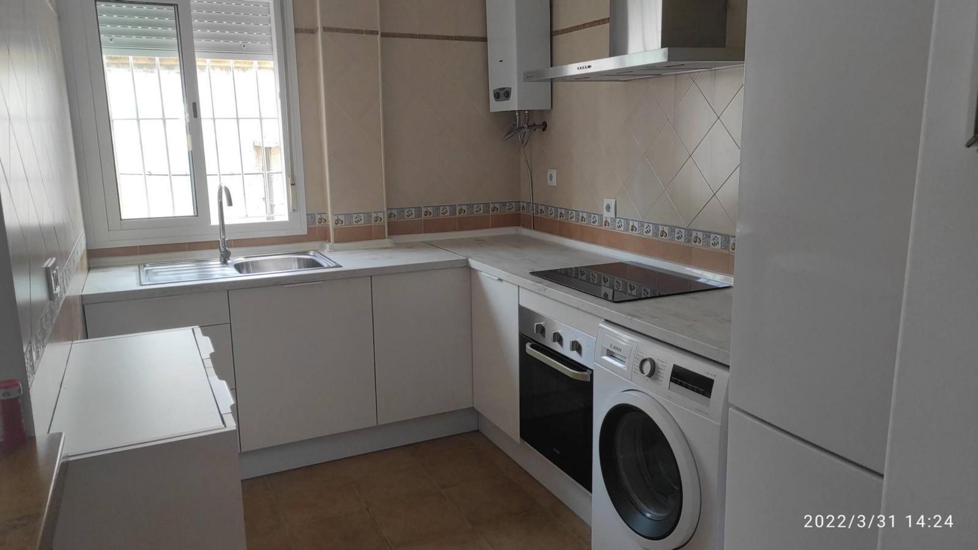 Kitchen of Flat to rent in Chiclana de la Frontera  with Air Conditioner, Heating and Terrace