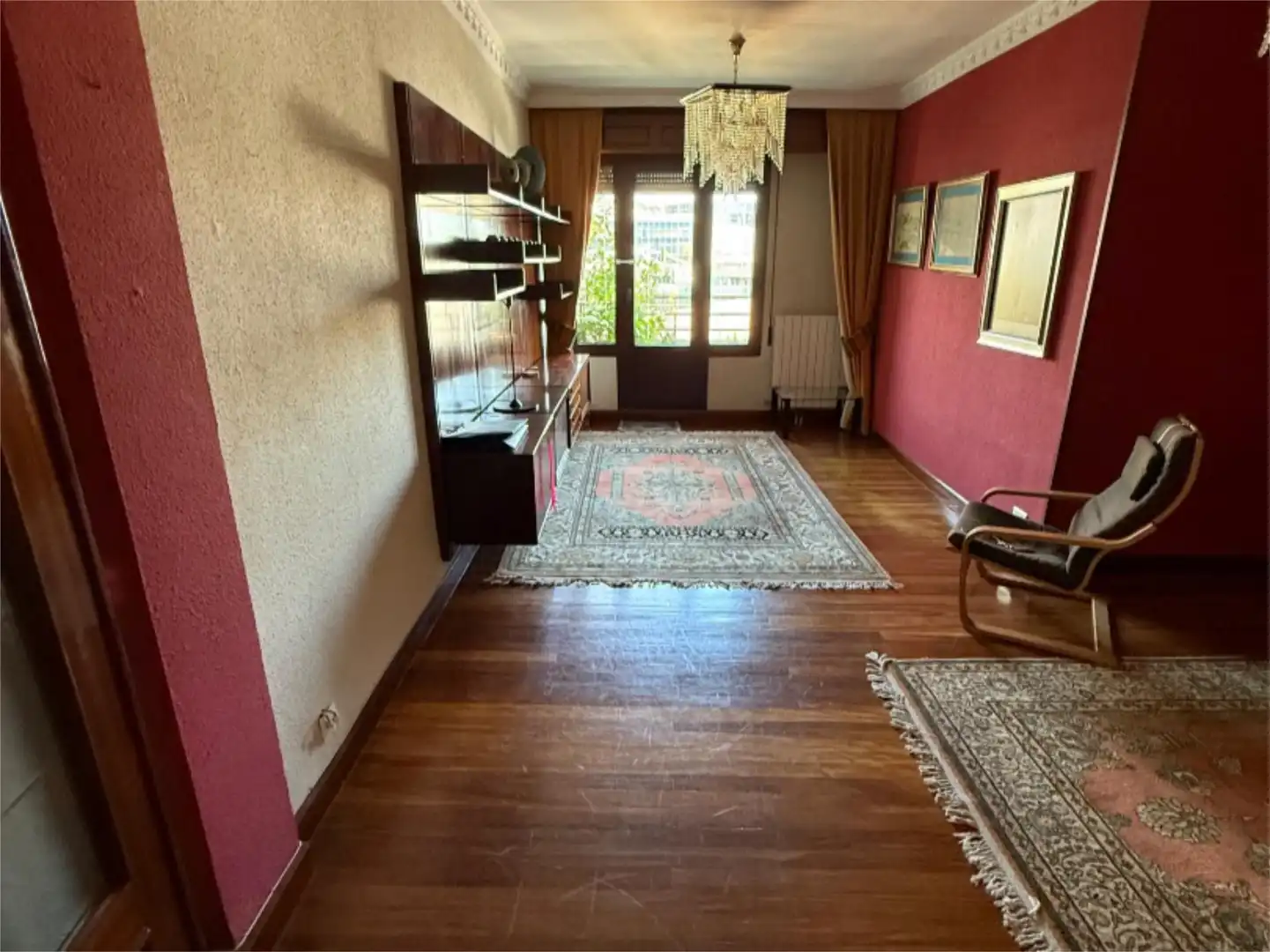 Living room of Flat for sale in Bilbao   with Heating, Parquet flooring and Terrace