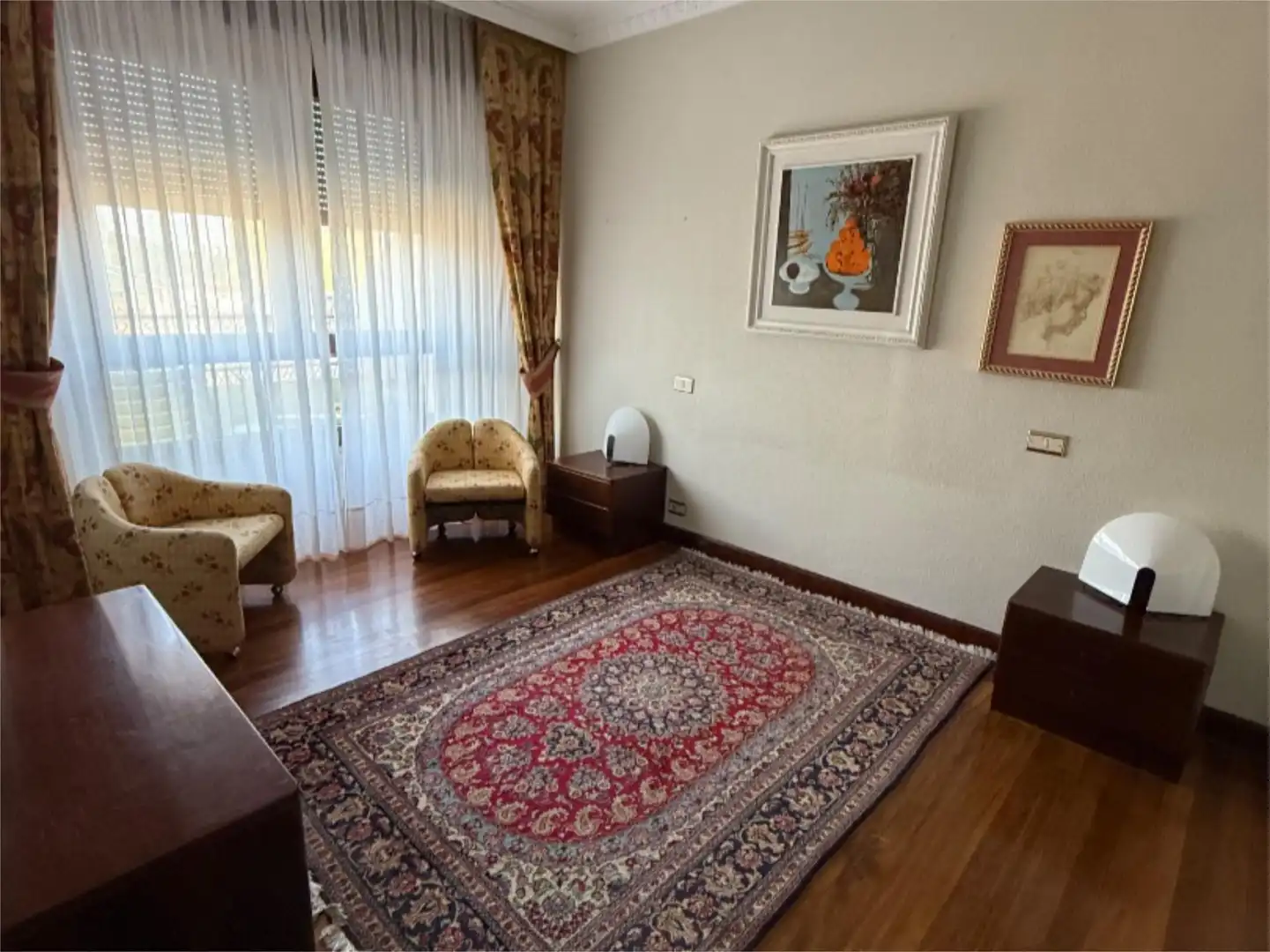 Living room of Flat for sale in Bilbao   with Heating, Parquet flooring and Terrace