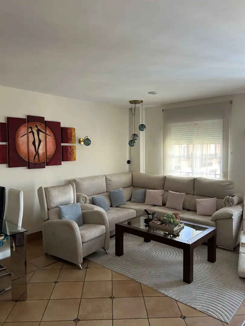 Piso en venta en Calle Alfredo Calderón, 810, La Carolina Sala de estar de Piso en venta en La Carolina con Aire acondicionado, Calefacción y Jardín privado