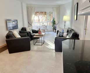 Living room of Flat for sale in Mijas  with Terrace, Furnished and Oven