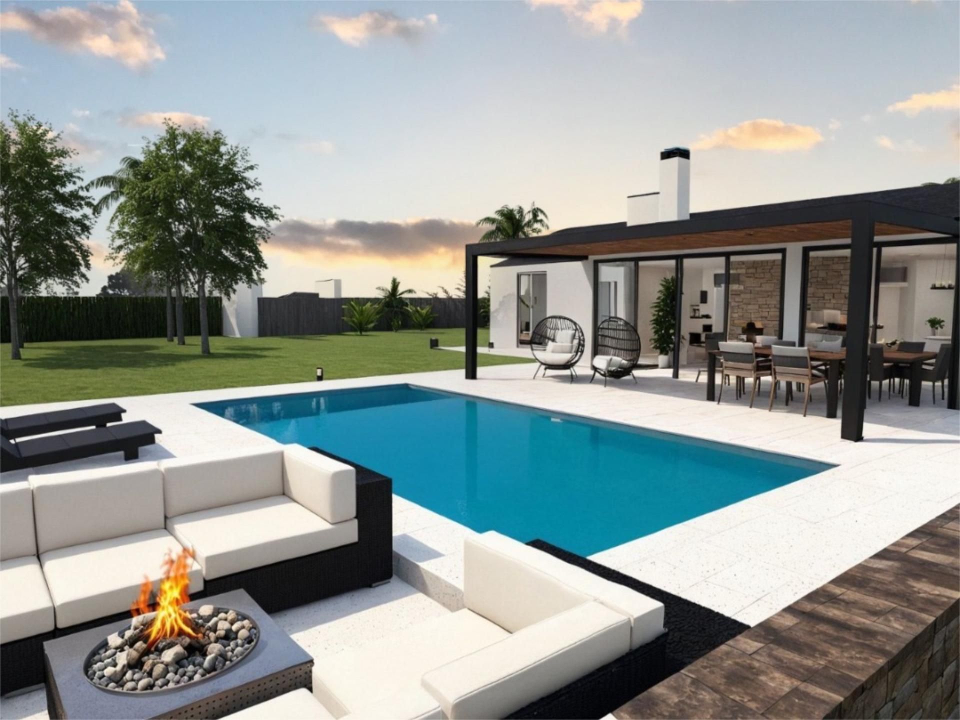 Swimming pool of House or chalet for sale in Elche / Elx  with Air Conditioner, Terrace and Swimming Pool