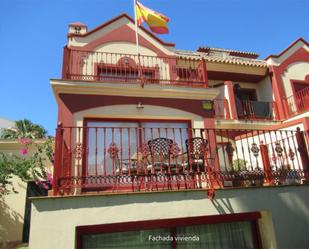 Exterior view of Single-family semi-detached for sale in Benalmádena  with Air Conditioner, Terrace and Swimming Pool
