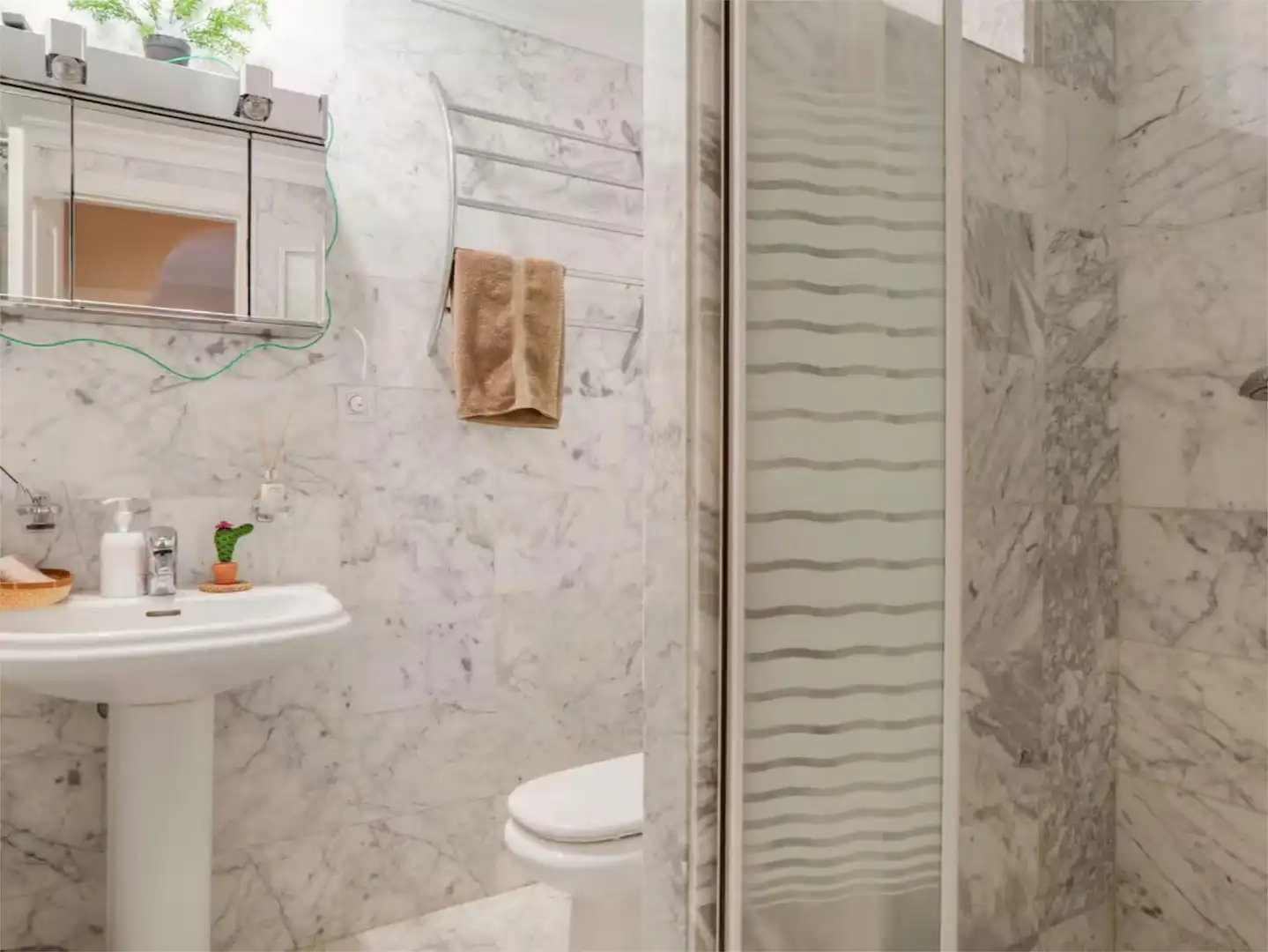 Flat for rent in Avenida Suiza, 15, Mijas Golf Bathroom of Flat for rent in Mijas with Air Conditioner, Heating and Private garden