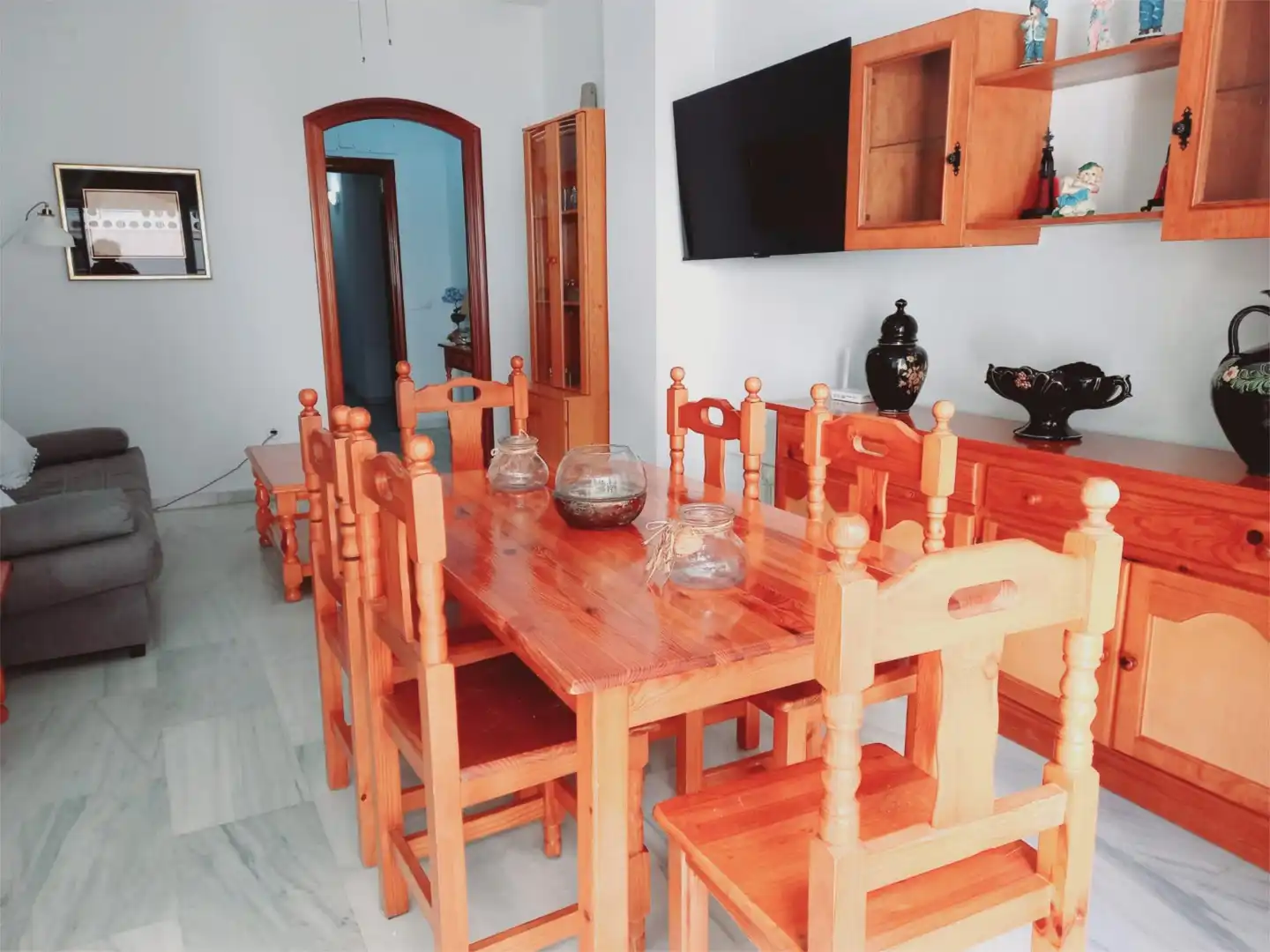 Flat for rent in Calle Oviedo, 29, Puerto Deportivo Dining room of Flat for rent in Fuengirola with Air Conditioner, Heating and Terrace