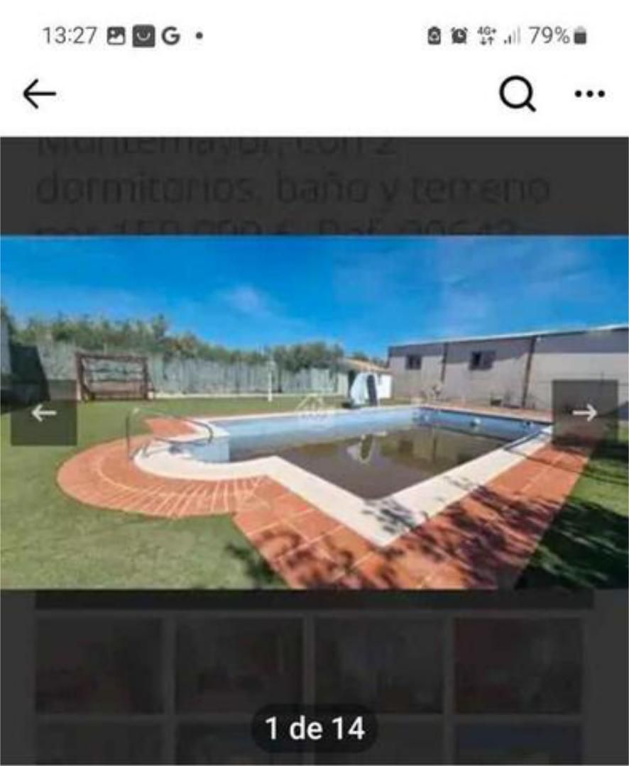 Piscina de Casa adosada de lloguer en Montemayor amb Terrassa i Piscina