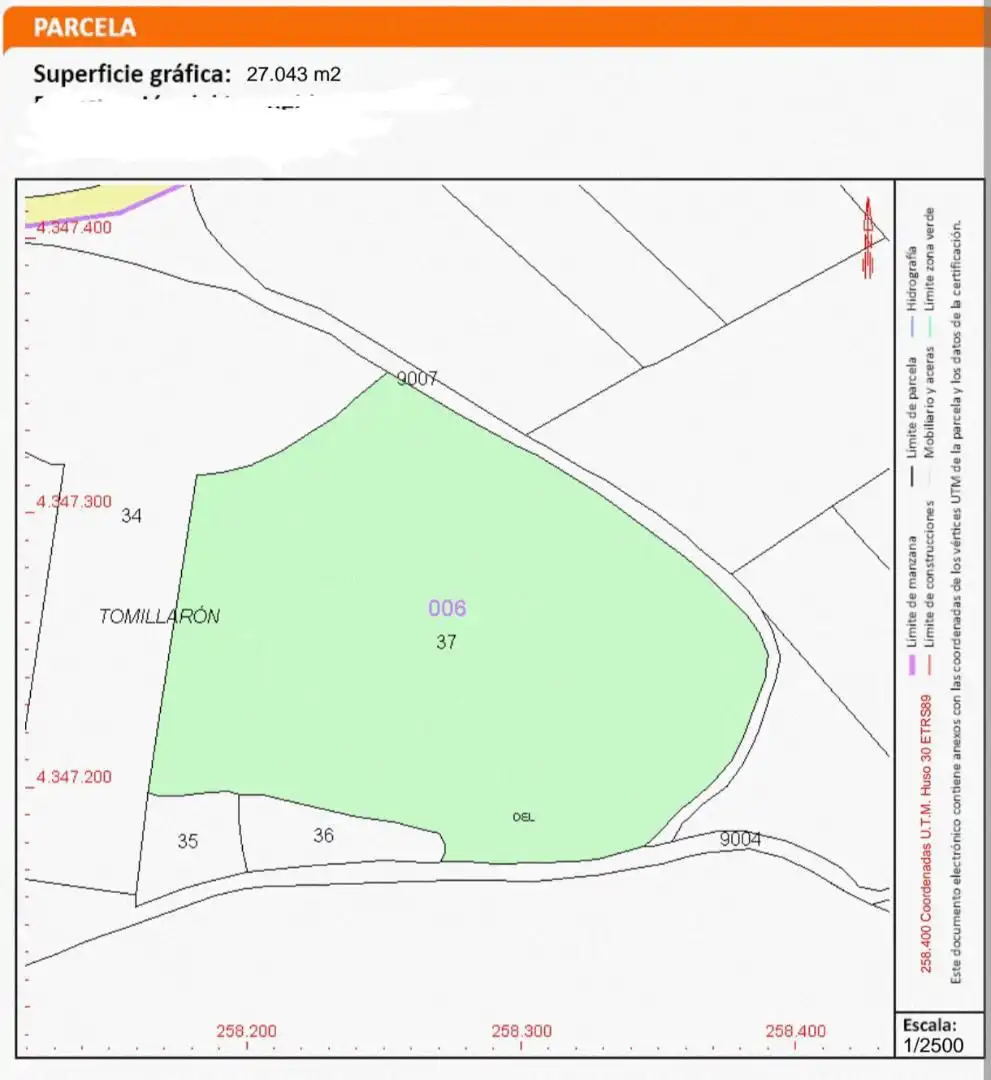 Nicht bebaubares Gelände zum Verkauf in Abertura