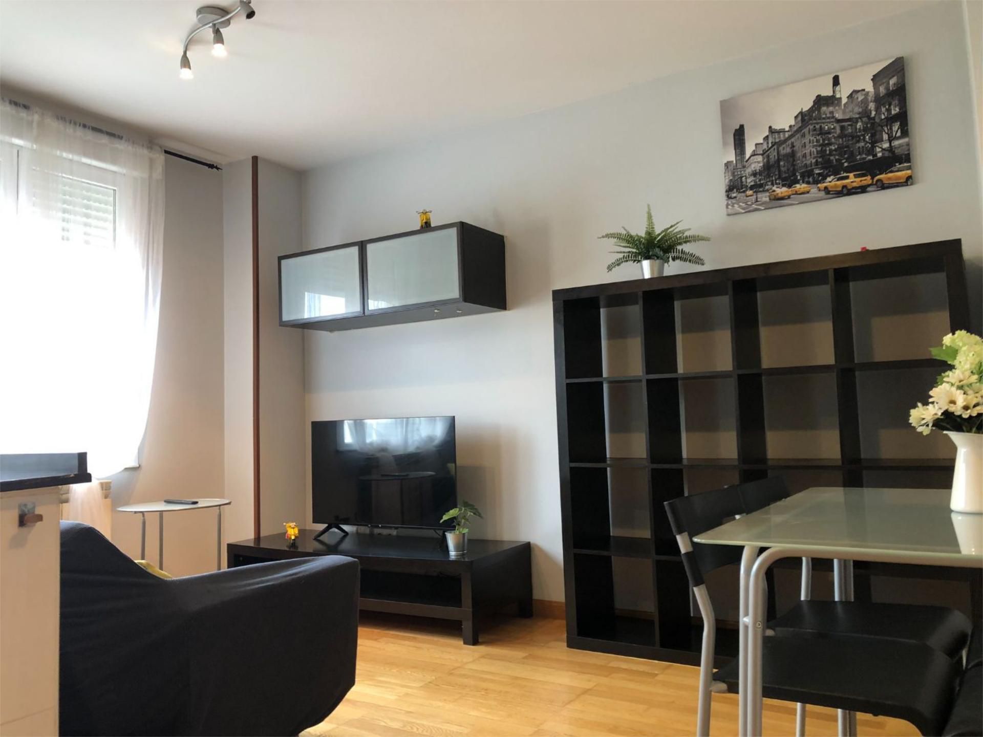 Living room of Flat to rent in San Andrés del Rabanedo  with Heating, Parquet flooring and Storage room