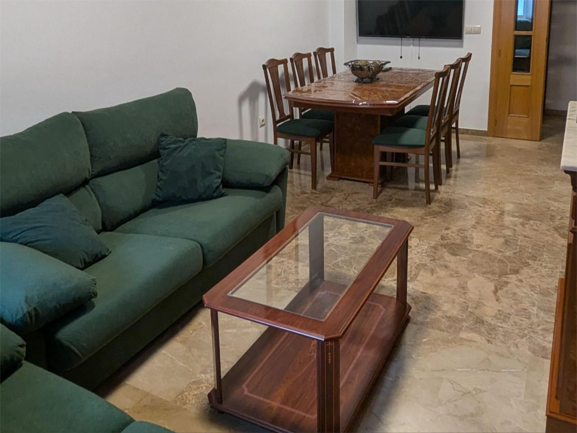 Sala d'estar de Pis de lloguer en  Albacete Capital amb Aire condicionat, Calefacció i Moblat