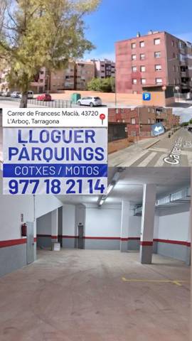 Garaje en Alquiler en Carrer de Francesc Macià, 12B en L'Arboç