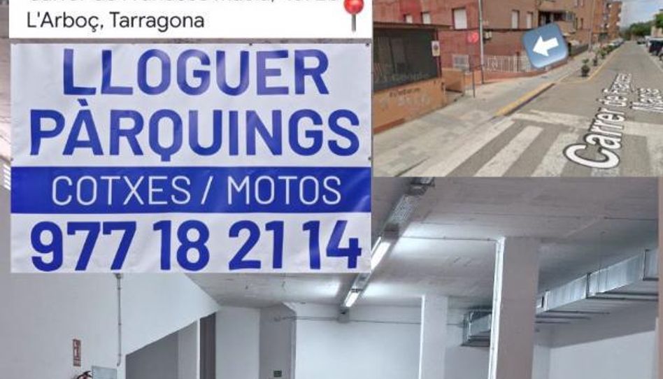 Garaje de alquiler en Carrer de Francesc Macià, 12b, L'Arboç, Tarragona - imagen 1 Foto 1 de Garaje de alquiler en Carrer de Francesc Macià, 12b, L'Arboç, Tarragona