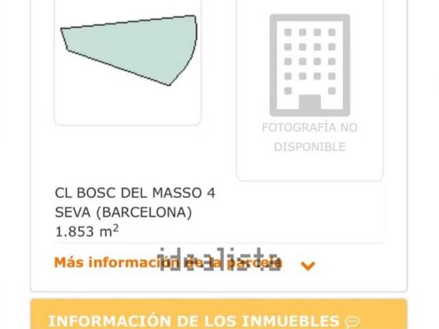 Terreno en Venta en Carrer Bosc del Masso, 23 en Seva