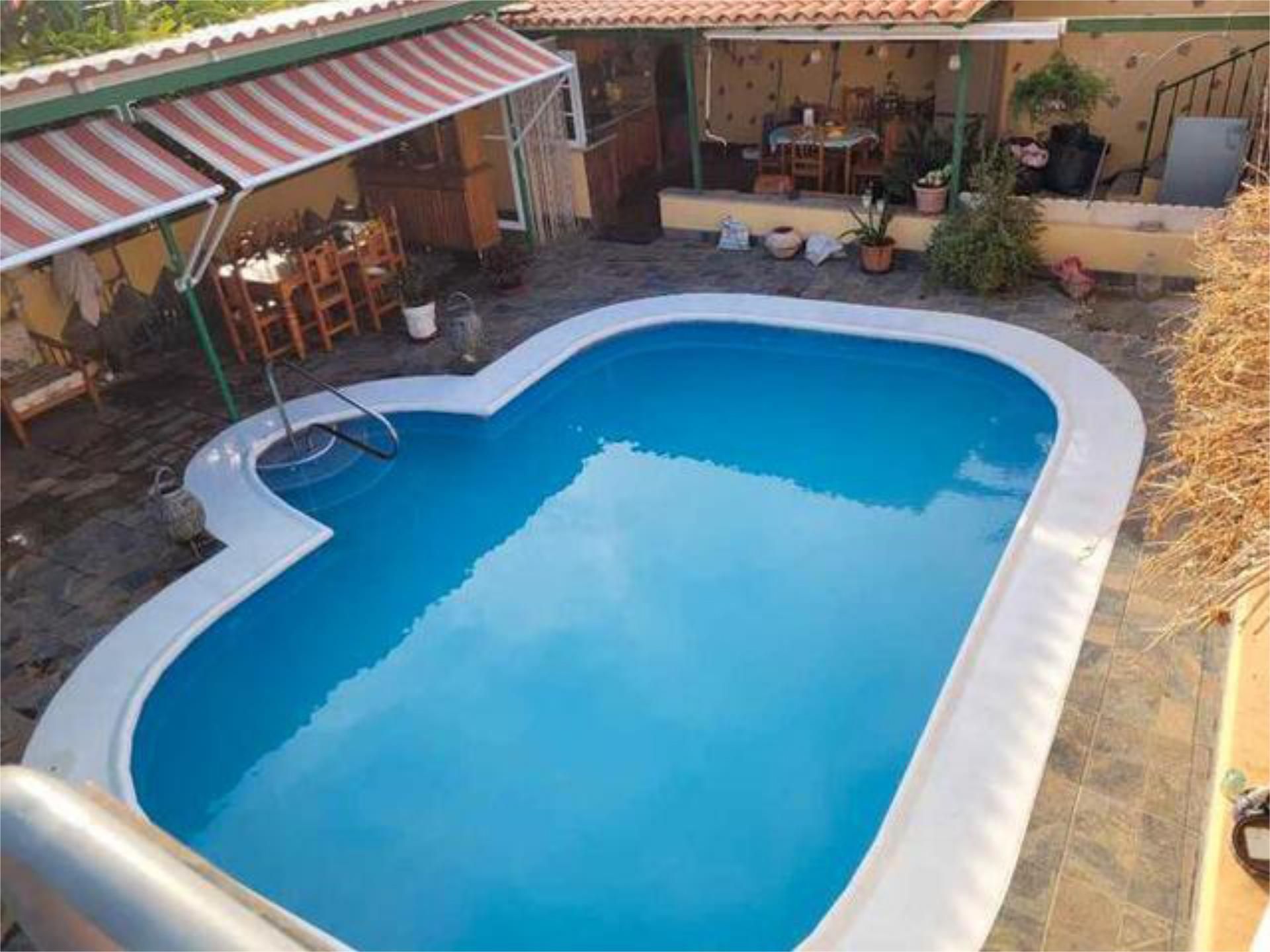 Swimming pool of Single-family semi-detached for sale in Breña Alta  with Private garden, Terrace and Swimming Pool